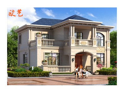 简单乡村两层自建房带堂屋房子小洋楼