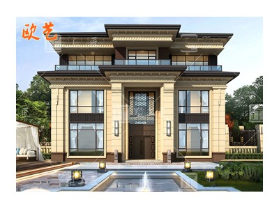 新中式别墅框架结构