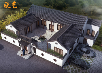 一层四合院别墅