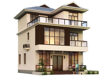 新中式复式三层别墅设计图纸