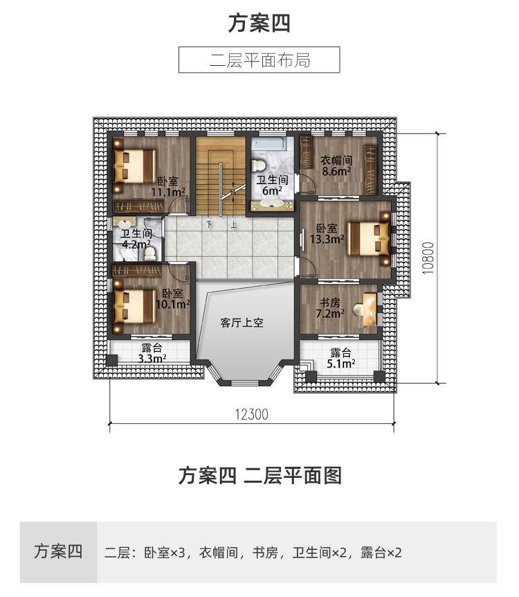 复式新农村盖洋房二层自建房设计图纸乡村房屋房子两层小别墅洋楼