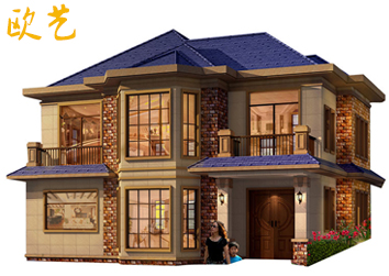 复式新农村盖洋房二层自建房设计图纸乡村房屋房子两层小别墅洋楼