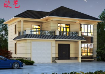 农村自建别墅设计图纸二层豪华欧式房屋高端大气全套效果图