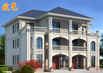 两兄弟农村自建房新款三层欧式兄弟联排双拼别墅设计图纸网红