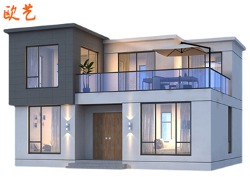 农村自建房简单造型低成本造型简单好看新中式自建房