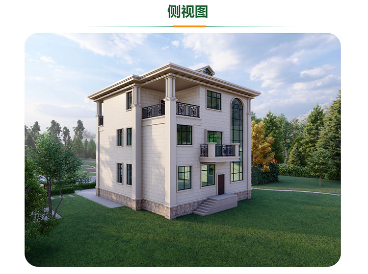 乡村欧式三层别墅设计图纸农村自建房乡墅设计图