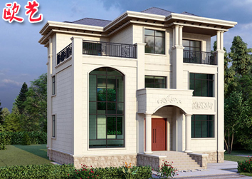 乡村欧式三层别墅设计图纸农村自建房乡墅设计图