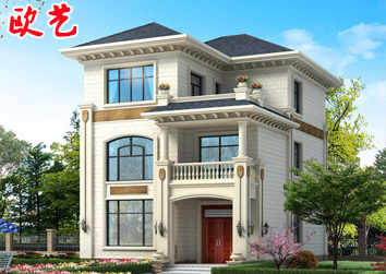 农村自建房适合宅基地窄的朋友两间农村自建房别墅新款两开间别墅设计图三层新农村自建房两层半小户型乡村洋楼