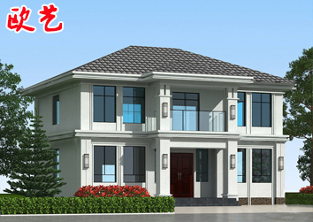 二层现代风格别墅设计效果图两层农村自建房经济简约型楼房大气