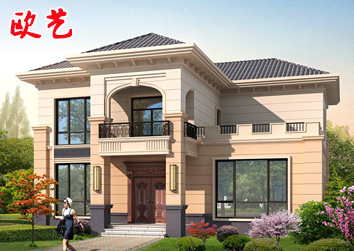 经典两层欧式农村自建房，占地150平，内含全套施工图纸